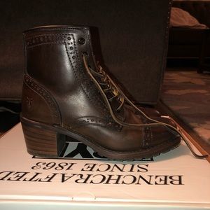 Frye Sabrina Brogue boots